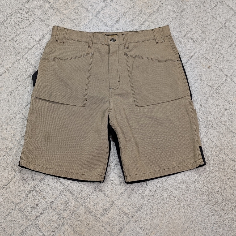 Blacklader Shorts Mens 36 Beige Black Workwear Utility Canvas Tech Carpenter
